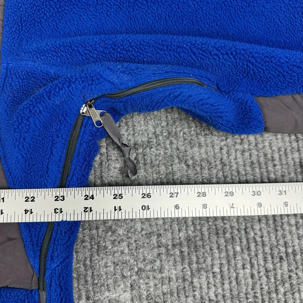 The North Face Denali Fleece Jacket Mens M Blue Grey Polartec Full Zip Outdoor